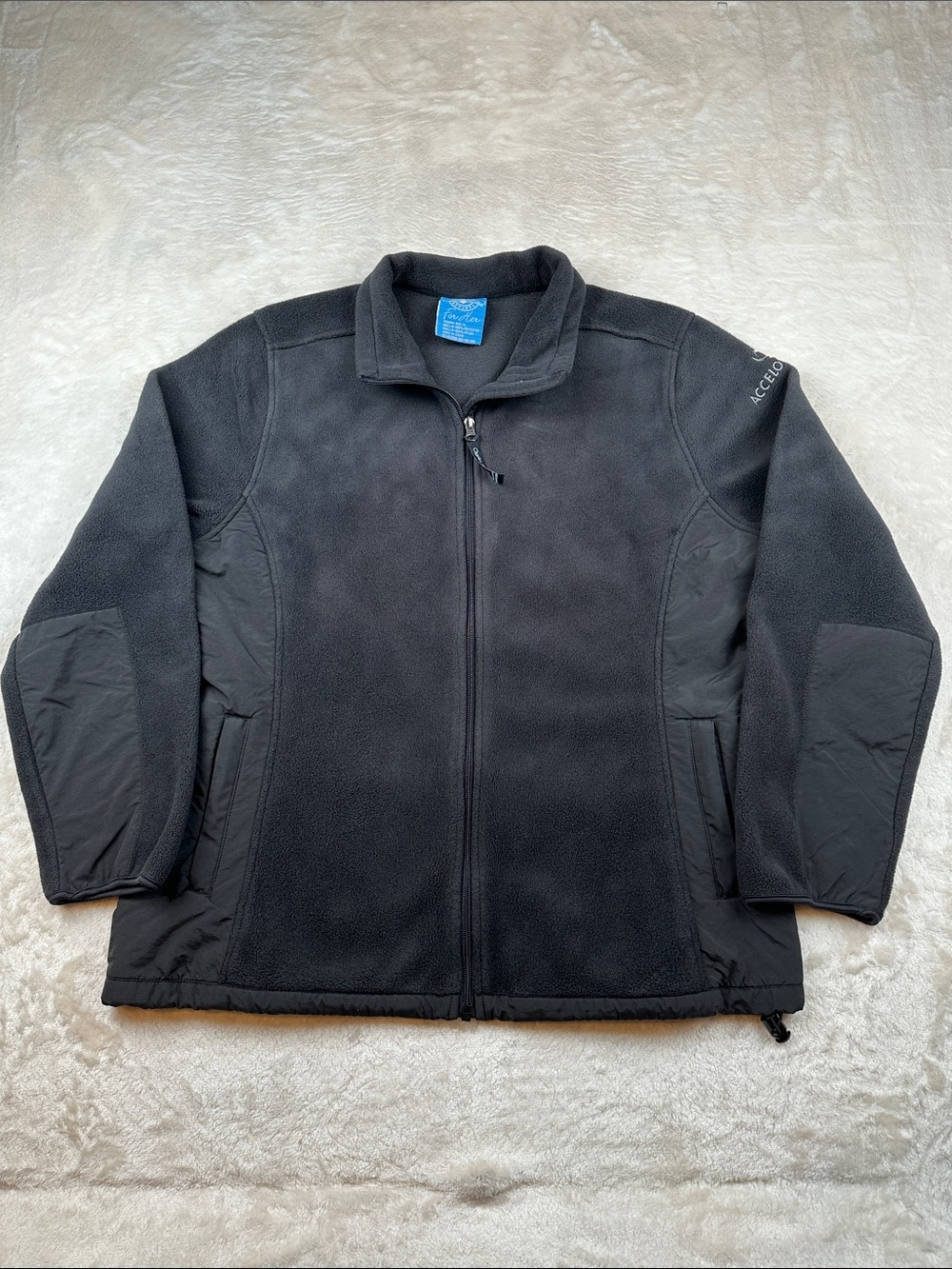Charles River Apparel Size XL Black Full-Zip Utility Fleece Jacket Accelovance